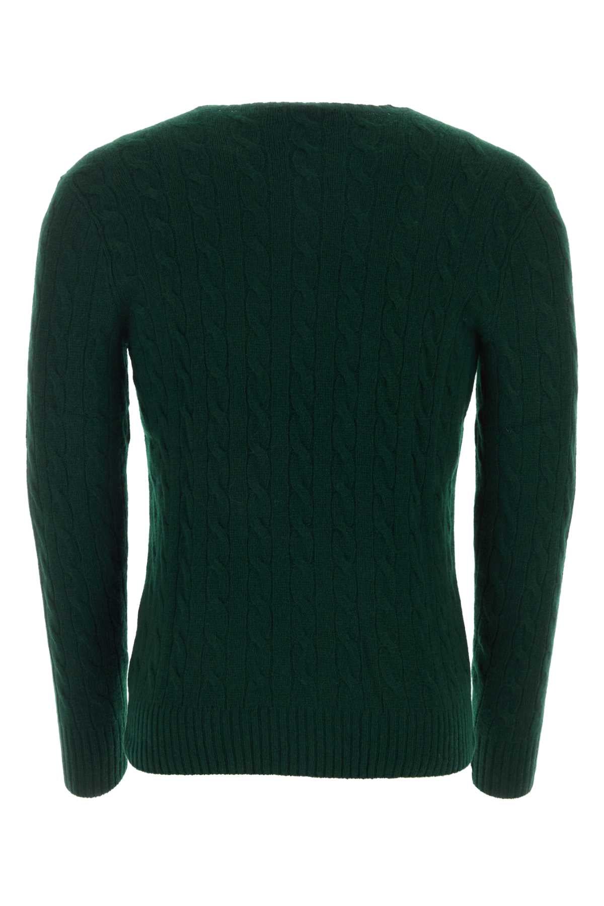 POLO RALPH LAUREN Wool-Cashmere Cable-Knit Jumper - Size L