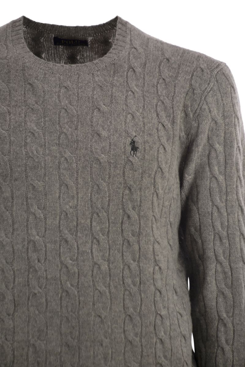 POLO RALPH LAUREN Wool and Cashmere Cable-Knit Sweater - Regular Fit