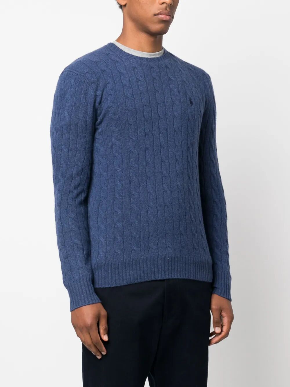 POLO RALPH LAUREN Men's Cable-Knit Wool-Cashmere Jumper