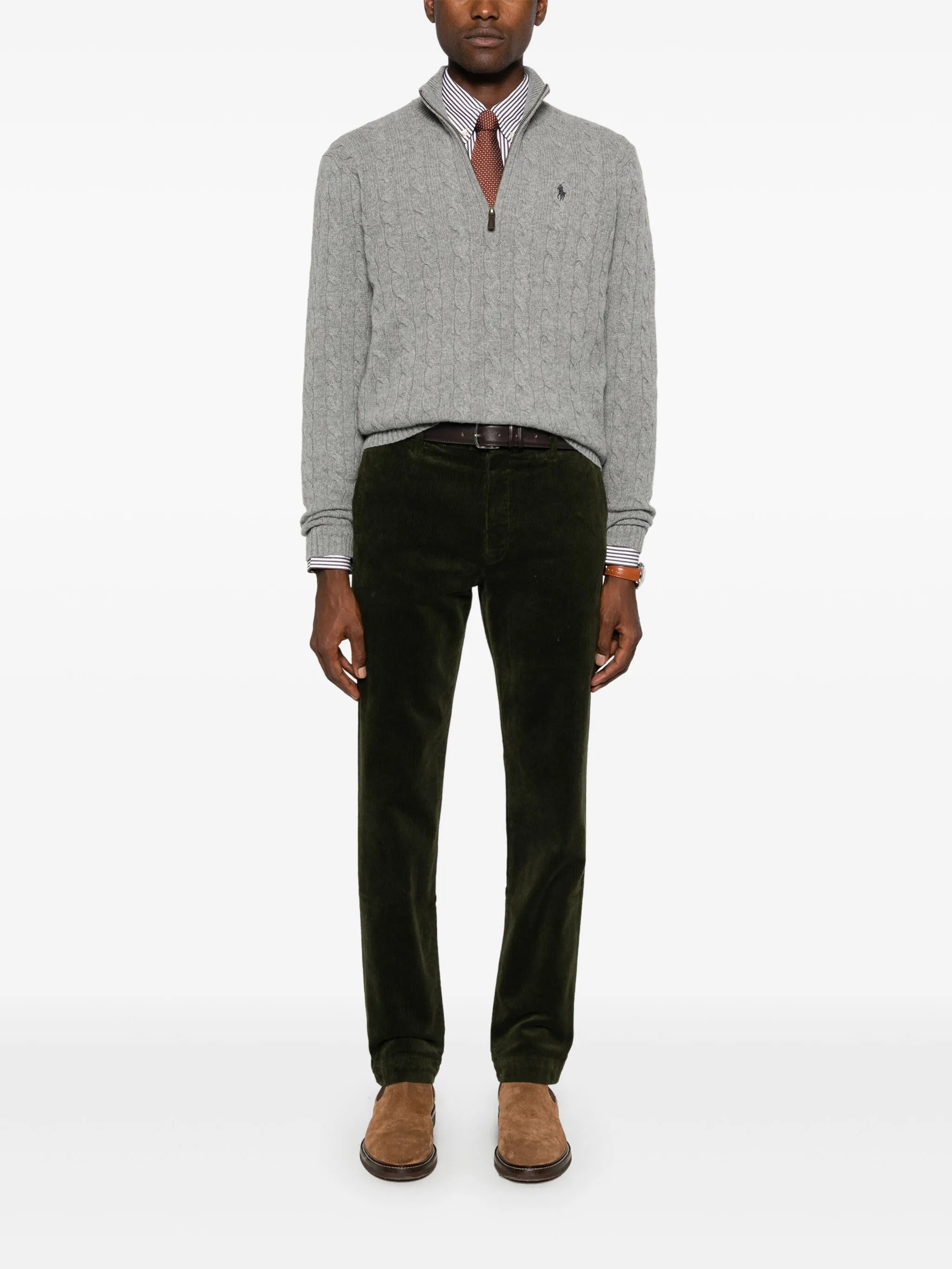 POLO RALPH LAUREN Cable-Knit Wool-Cashmere Jumper - Regular Fit