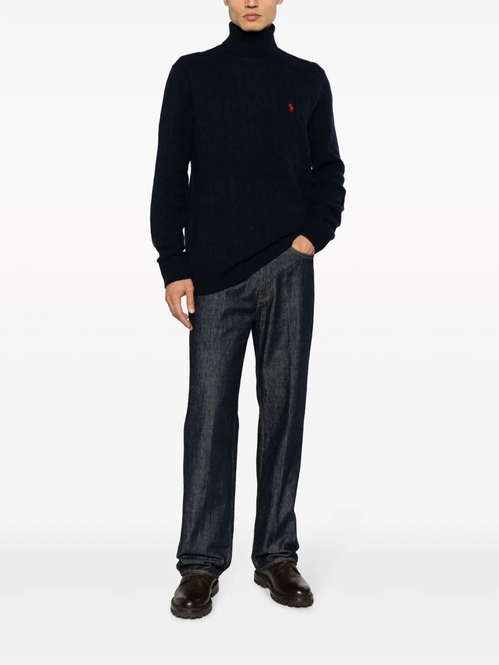 POLO RALPH LAUREN Men's Long Sleeve Wool & Cashmere Pullover