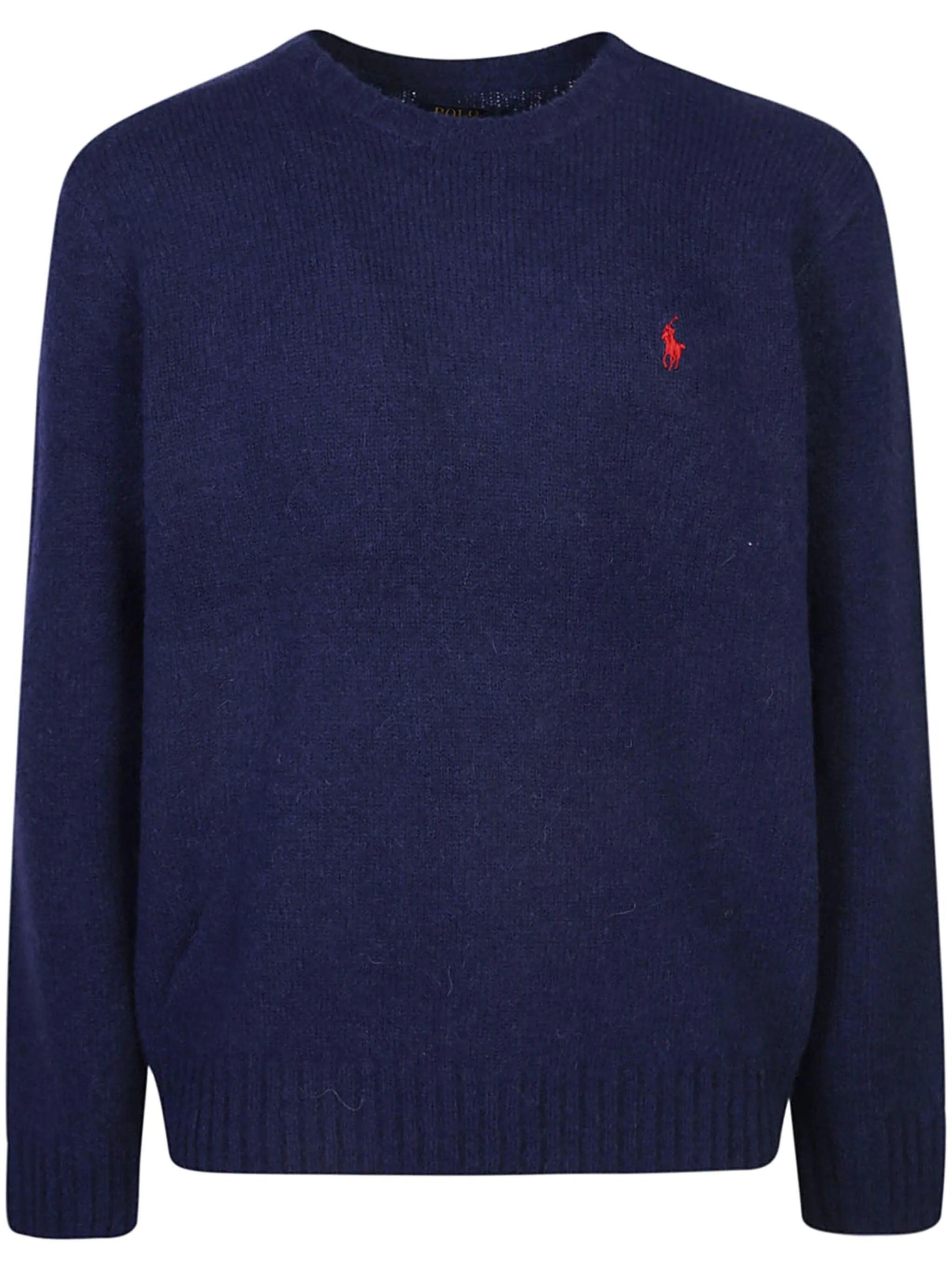 POLO RALPH LAUREN Men's Crew Neck Wool-Blend Jumper - Size L