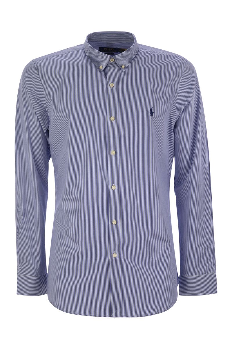 POLO RALPH LAUREN Slim-Fit Striped Stretch Poplin Shirt