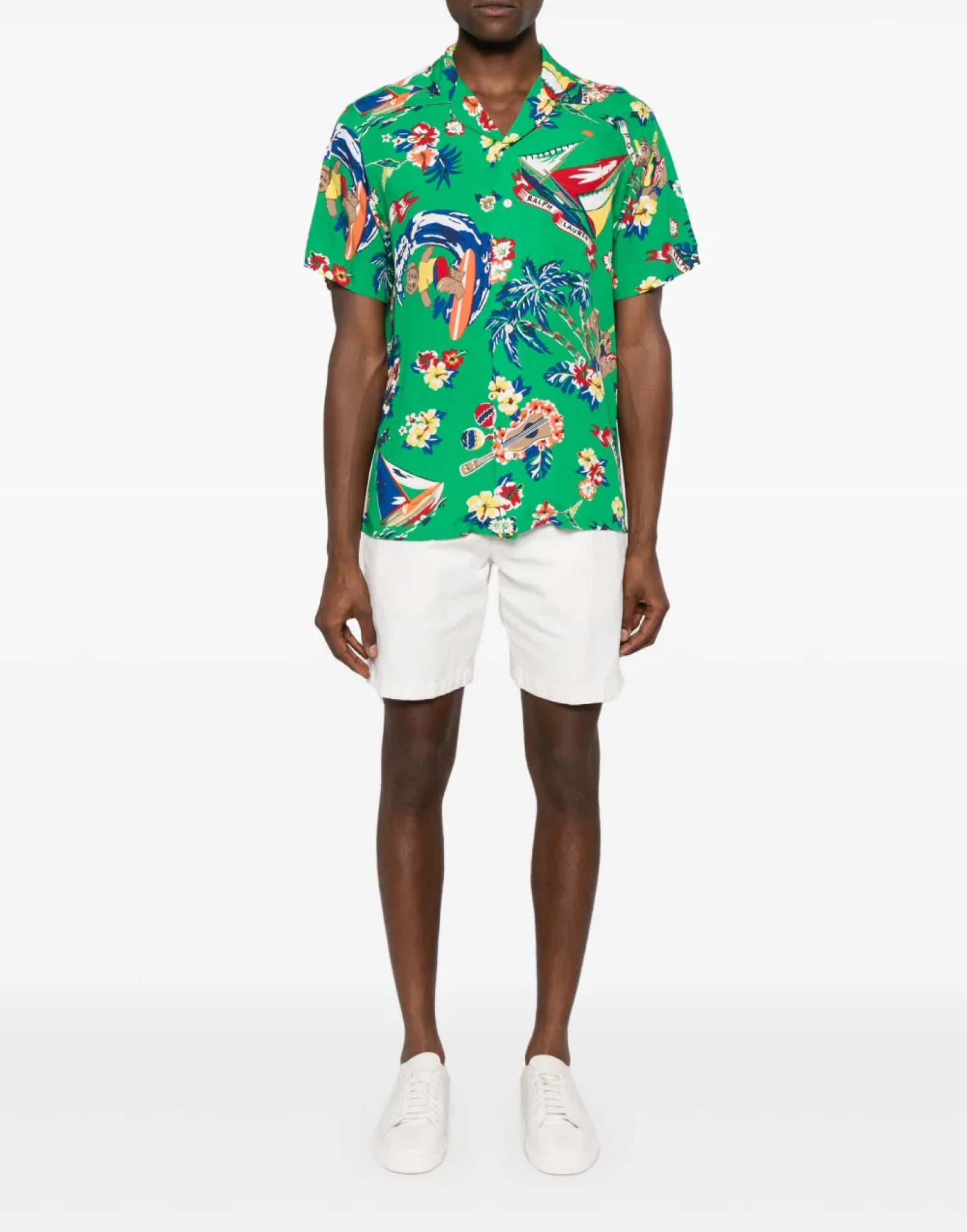 POLO RALPH LAUREN Surfer Bear Logo Short Sleeve Shirt