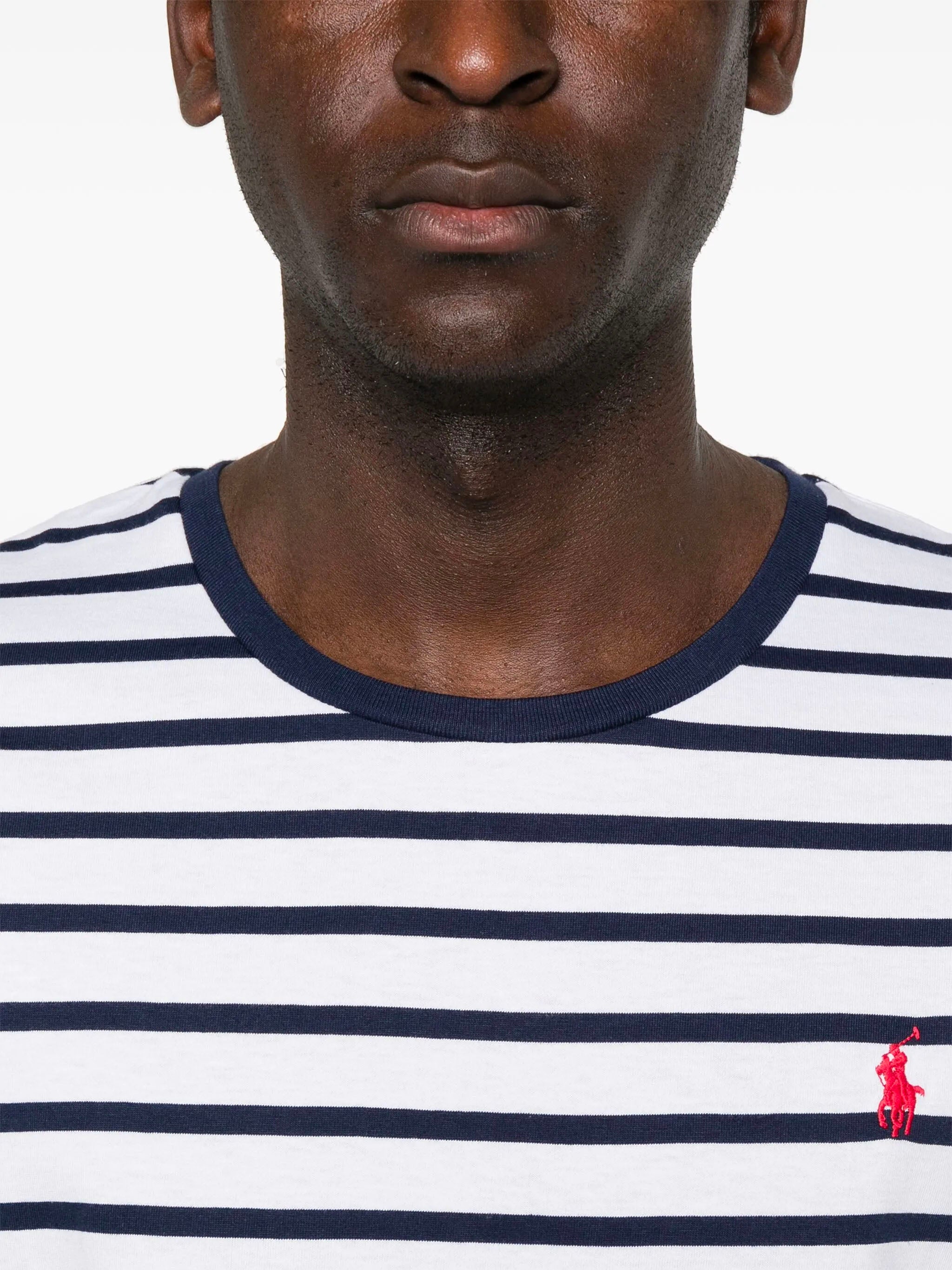 POLO RALPH LAUREN Custom Slim-Fit Striped T-Shirt - Size M