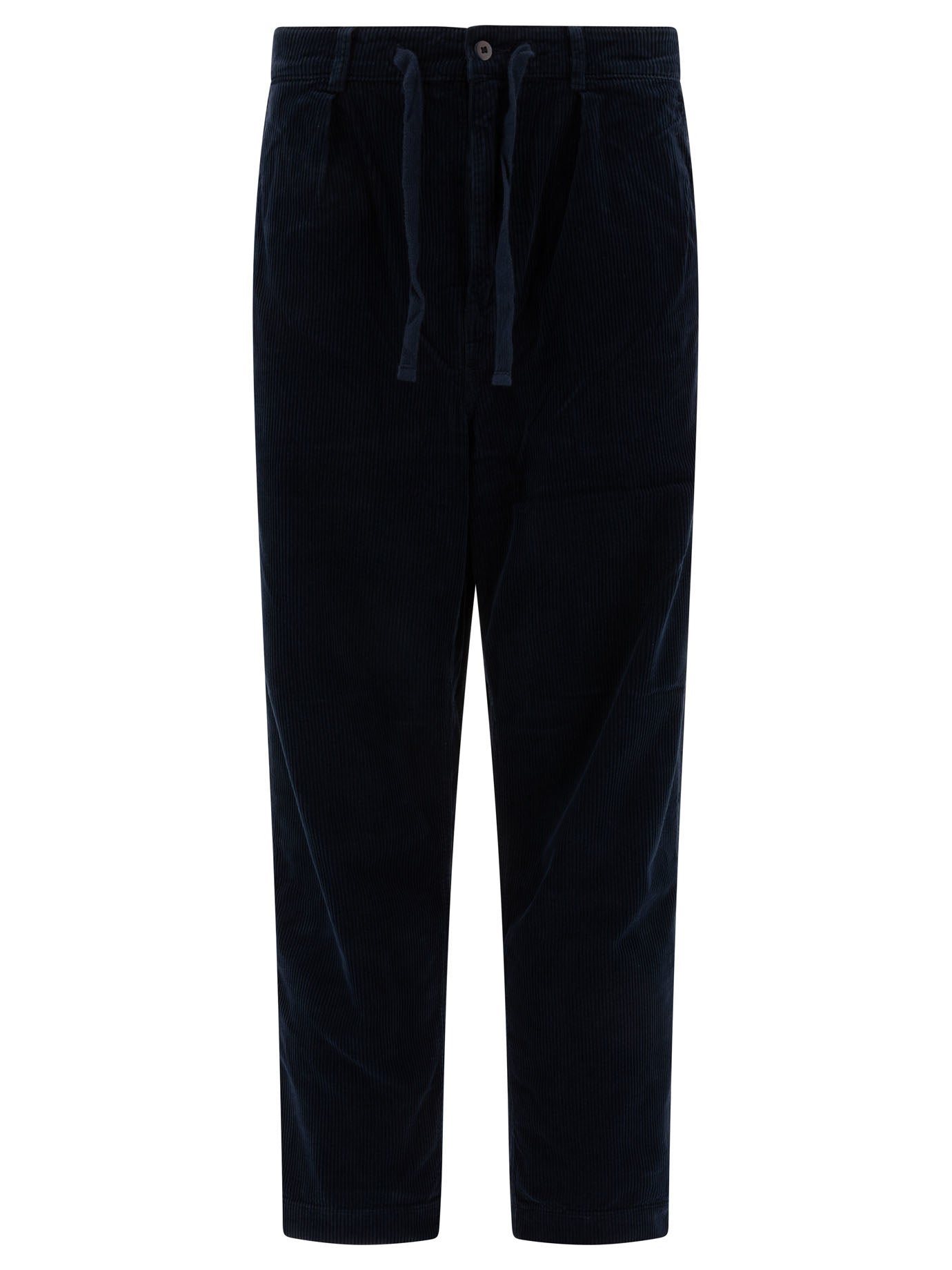 POLO RALPH LAUREN Pleated Corduroy Trousers - Regular Fit, Mid Rise