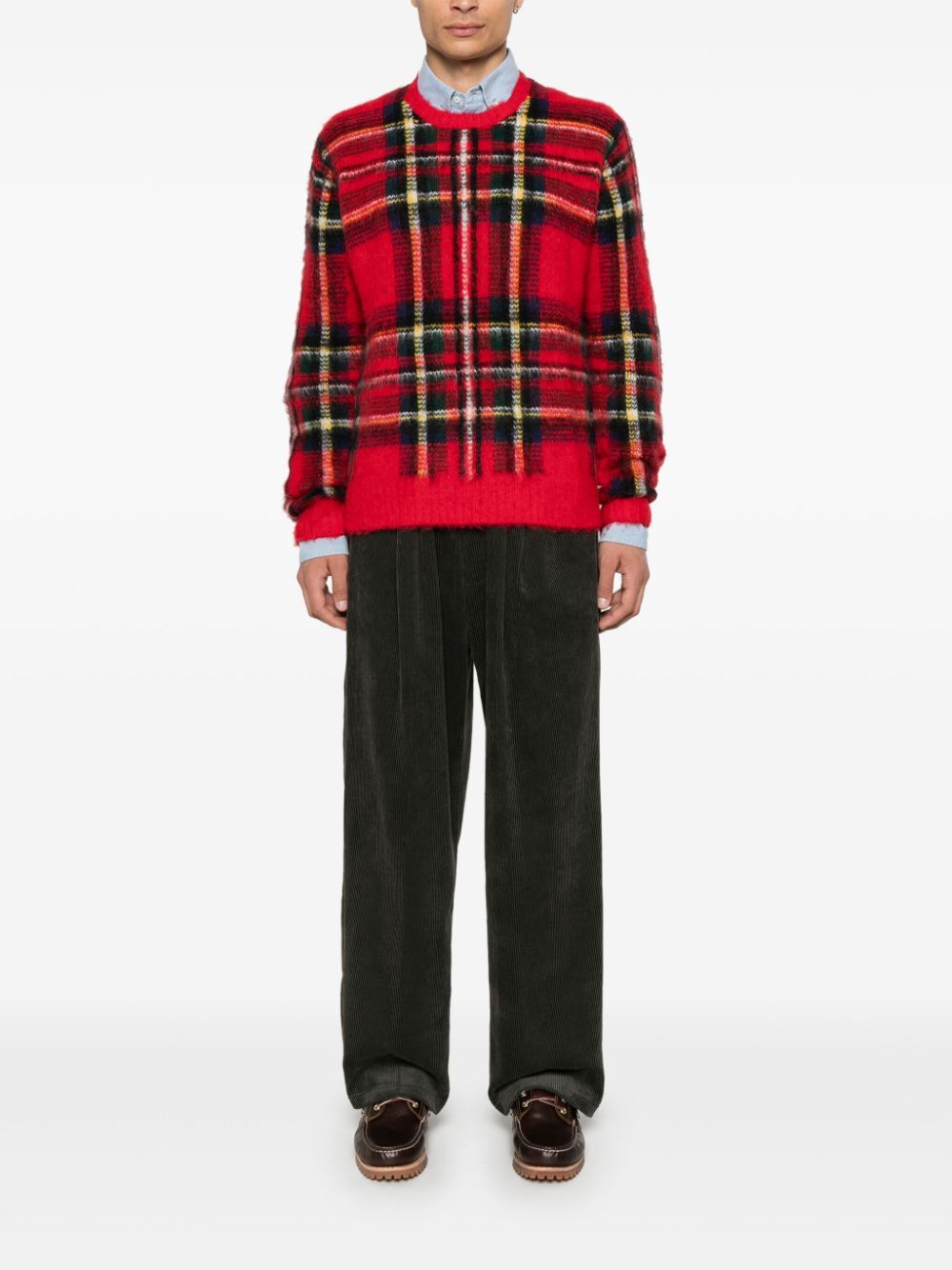 POLO RALPH LAUREN Men's Long Sleeve Pullover in Plaid