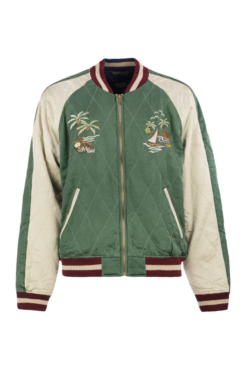 POLO RALPH LAUREN Embroidered Satin Jacket
