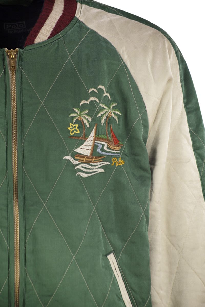 POLO RALPH LAUREN Embroidered Satin Jacket