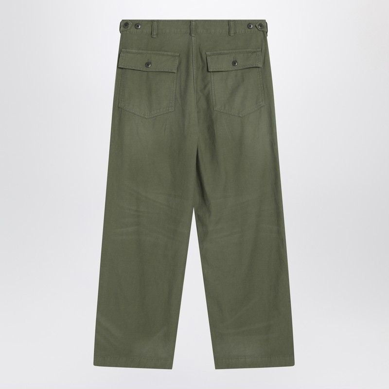 POLO RALPH LAUREN Military Green Cotton Trousers for Men - SS25