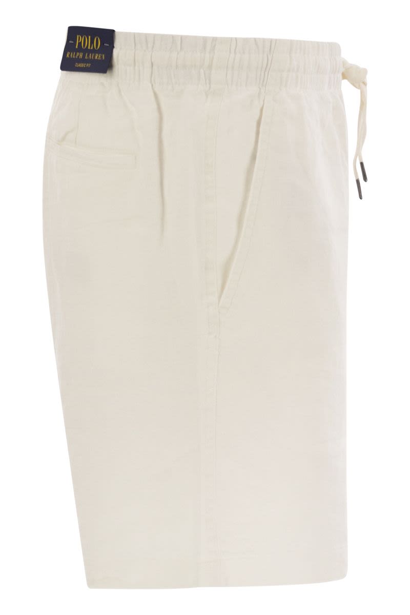 POLO RALPH LAUREN Men's Linen Bermuda Shorts - Flat Front Style