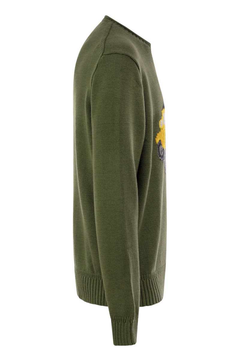 POLO RALPH LAUREN Crewneck Sweater with Iconic Bear