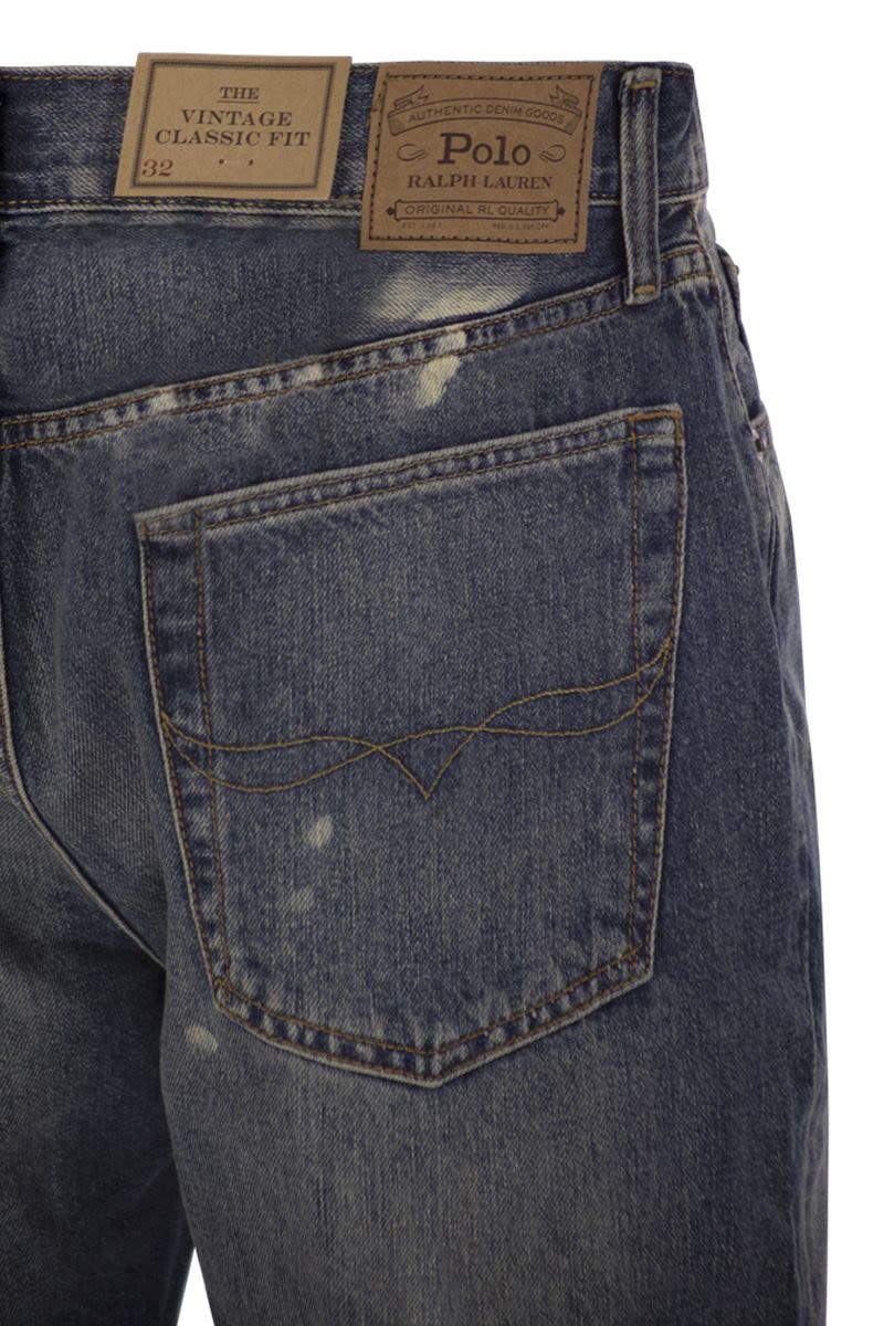 POLO RALPH LAUREN Classic Vintage High-Waisted Denim Shorts 20.3 CM