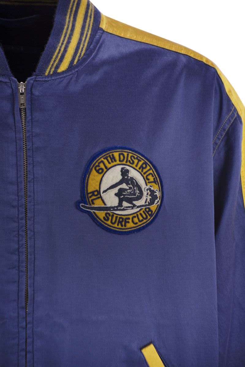 POLO RALPH LAUREN Surf-Themed Letterman Jacket for Men