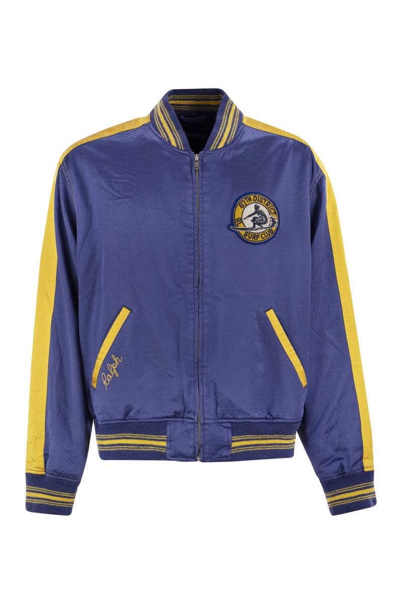 POLO RALPH LAUREN Surf-Themed Letterman Jacket for Men