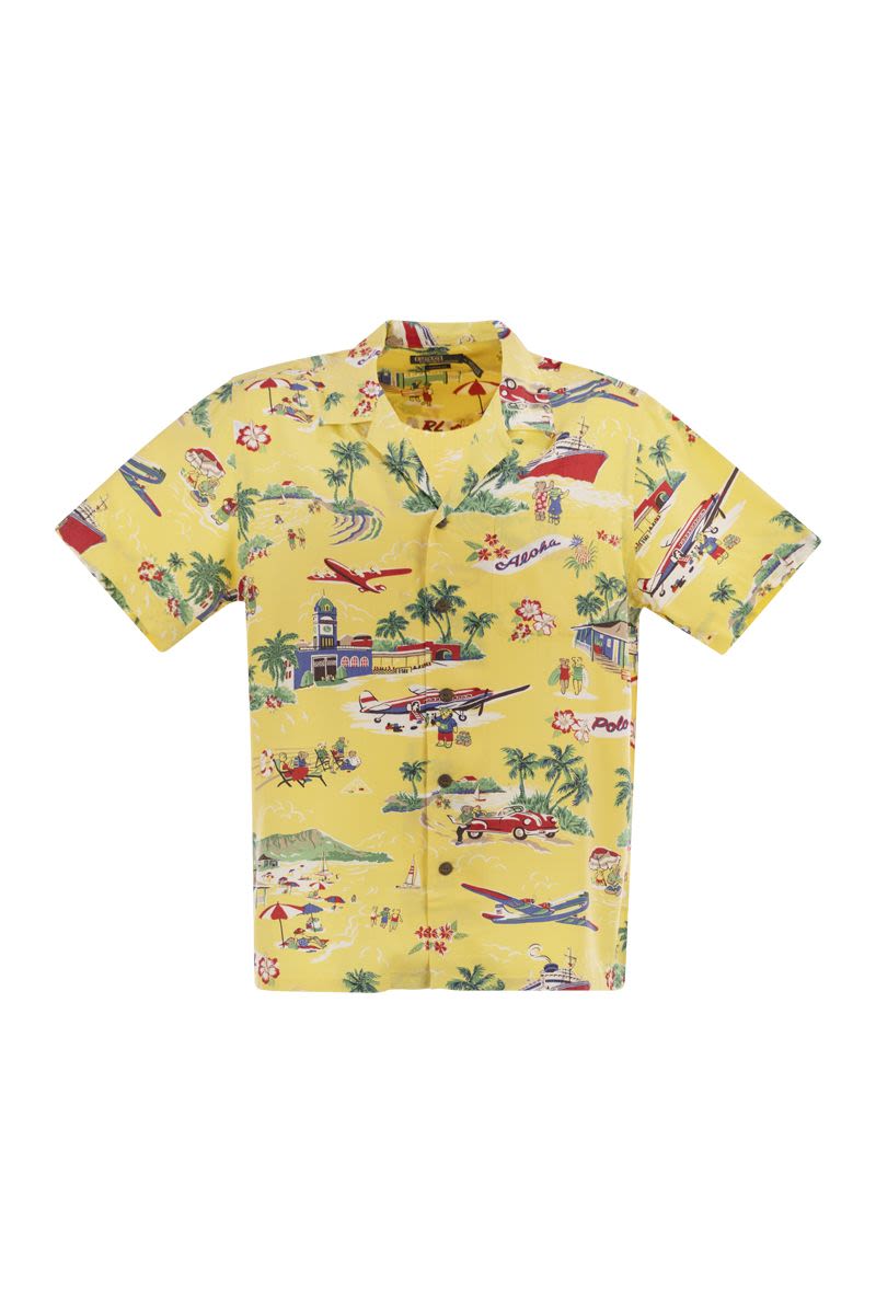 POLO RALPH LAUREN Classic-Fit Saharan Holiday Bear Shirt