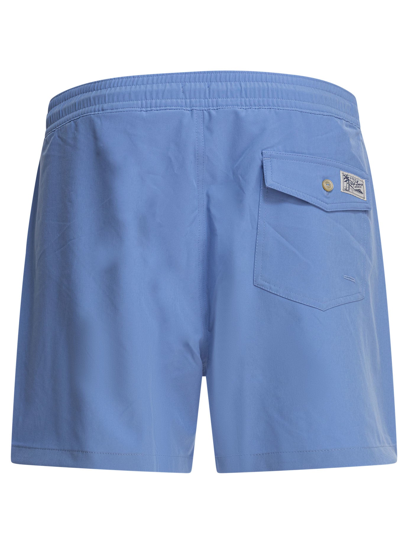 POLO RALPH LAUREN Men's Regular Fit Traveler Mini Swim Shorts