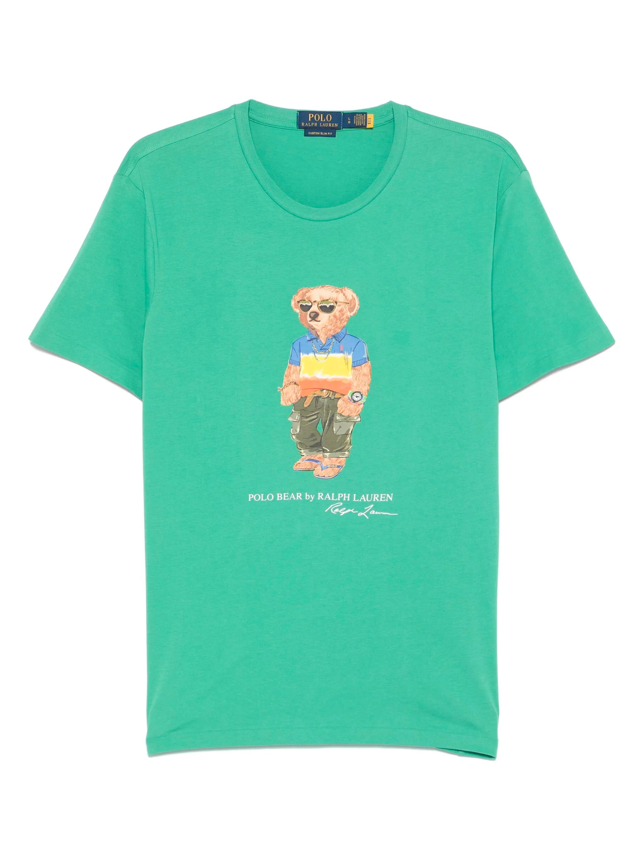 POLO RALPH LAUREN Custom Slim-Fit T-Shirt with Polo Bear Print - Size M