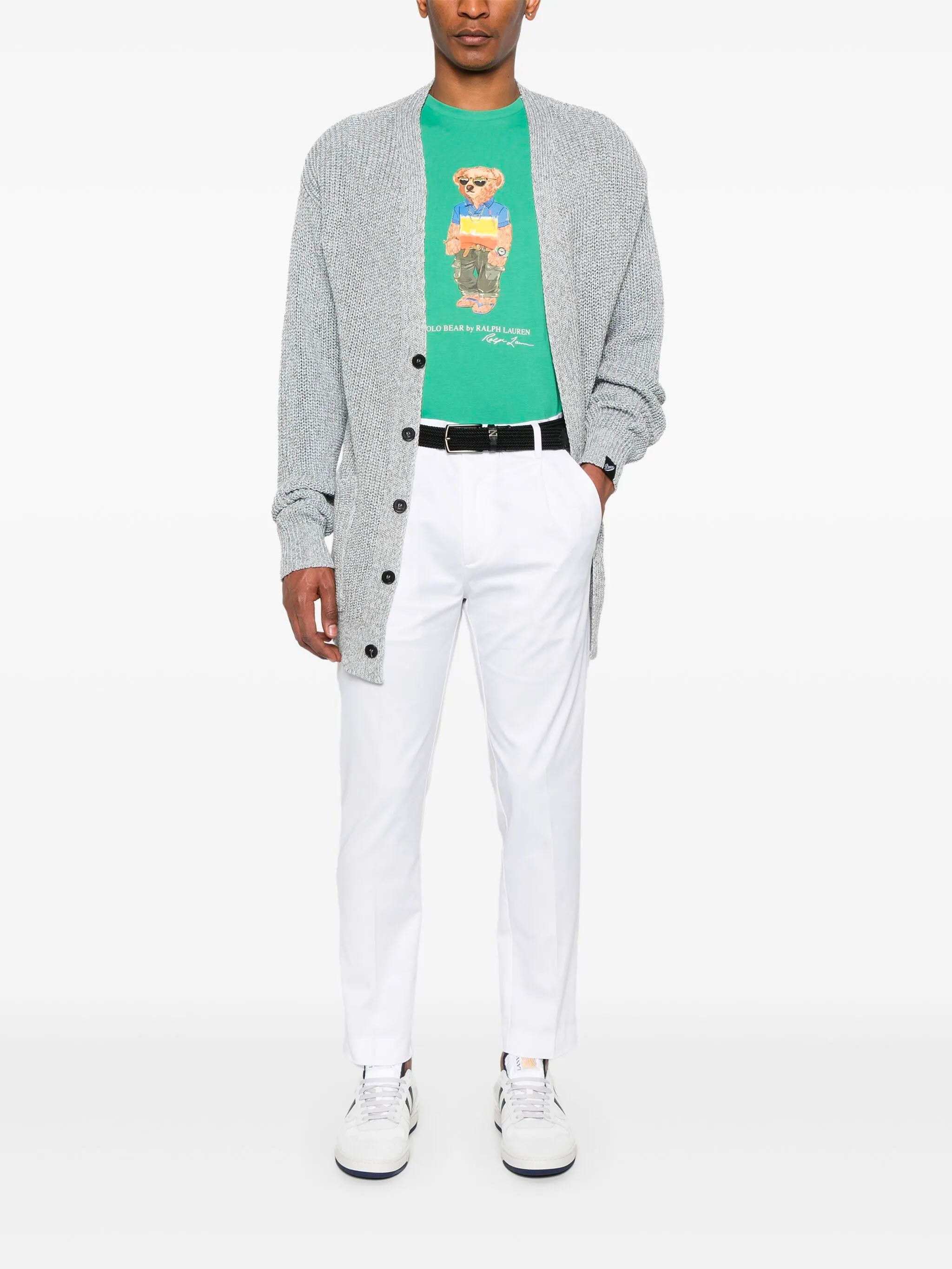 POLO RALPH LAUREN Custom Slim-Fit T-Shirt with Polo Bear Print - Size M