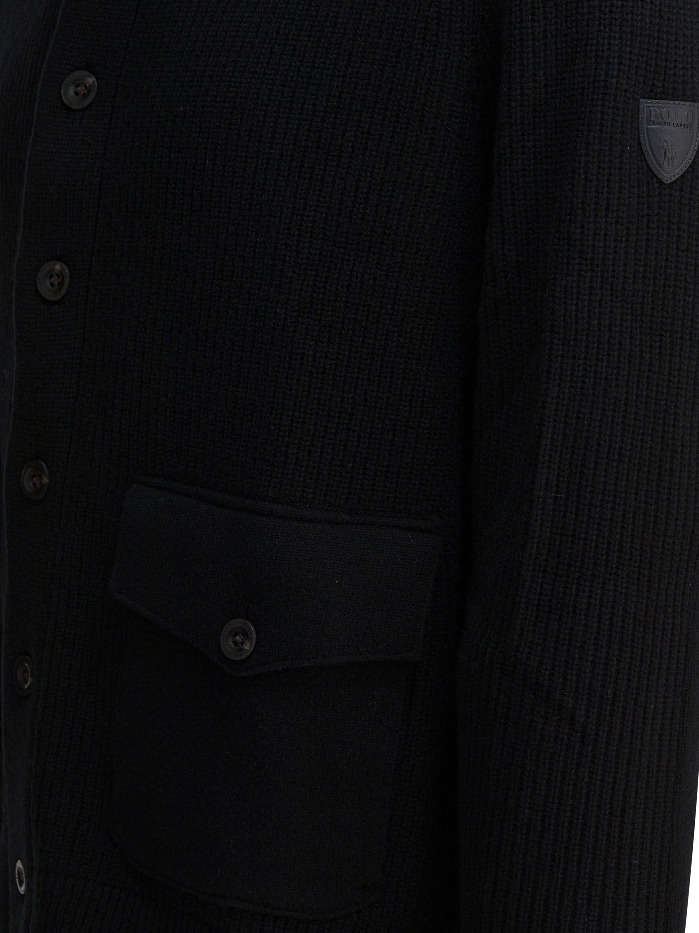 POLO RALPH LAUREN Wool Cardigan with Mock Neckline - Regular Fit