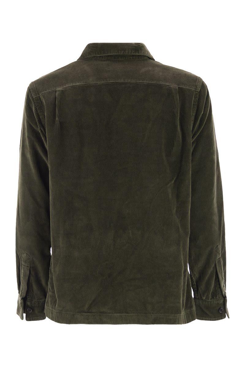 POLO RALPH LAUREN Men's Corduroy Shirt Jacket with Saharan-Style Collar