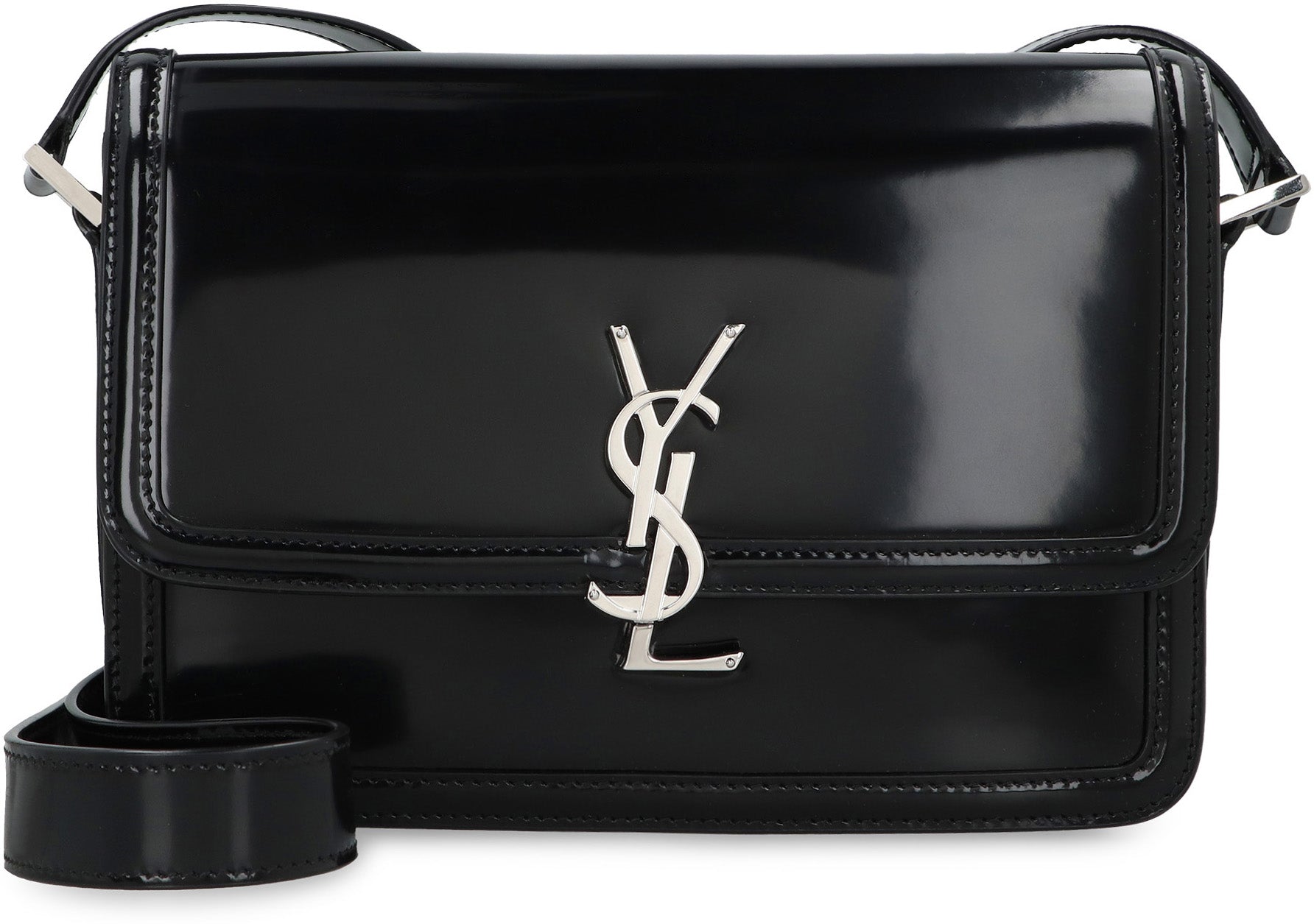 SAINT LAURENT Mini Leather Messenger Handbag