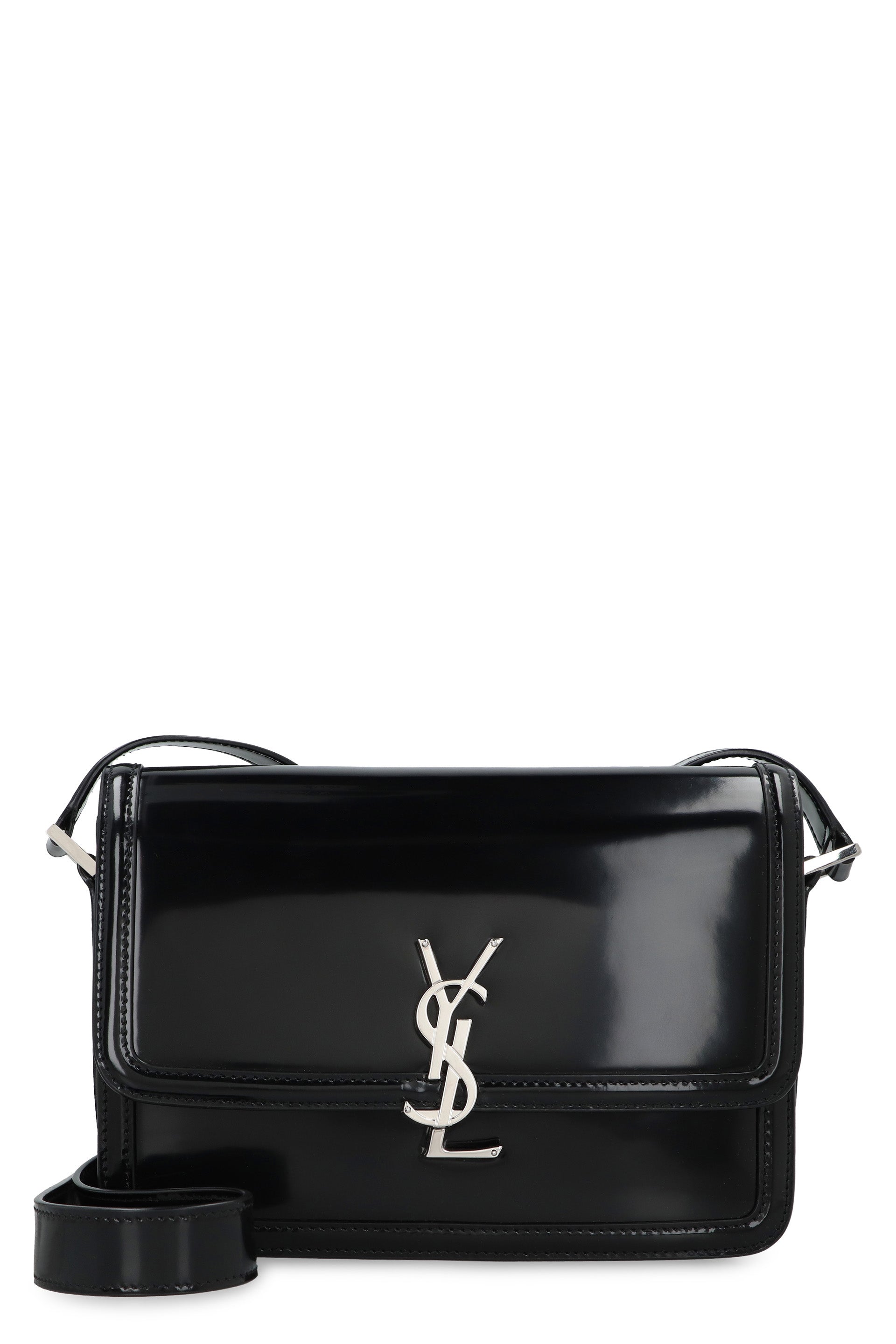 SAINT LAURENT Mini Leather Messenger Handbag