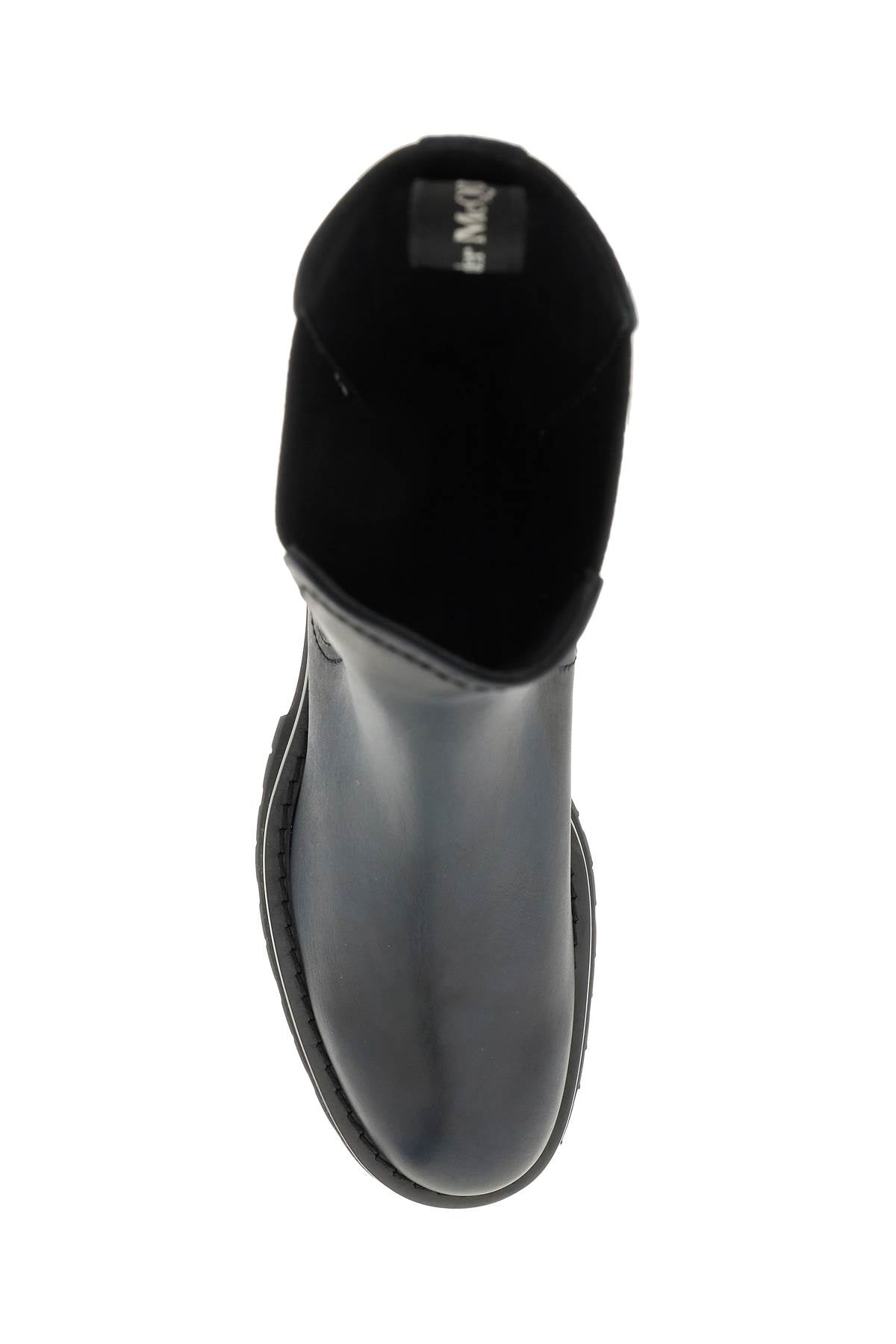 ALEXANDER MCQUEEN Two-Tone Leather Ankle Boots for Men