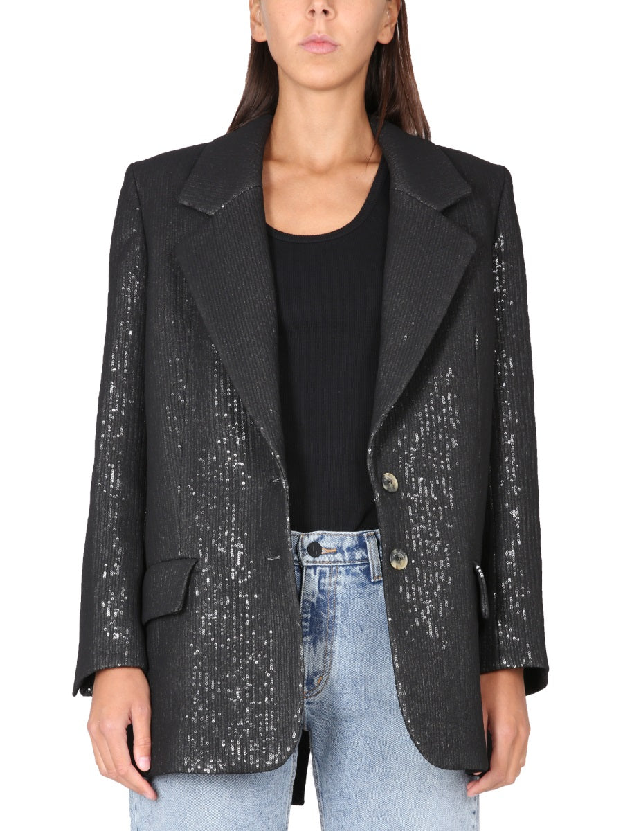 THE MANNEI The Chic Notched Lapel Blazer