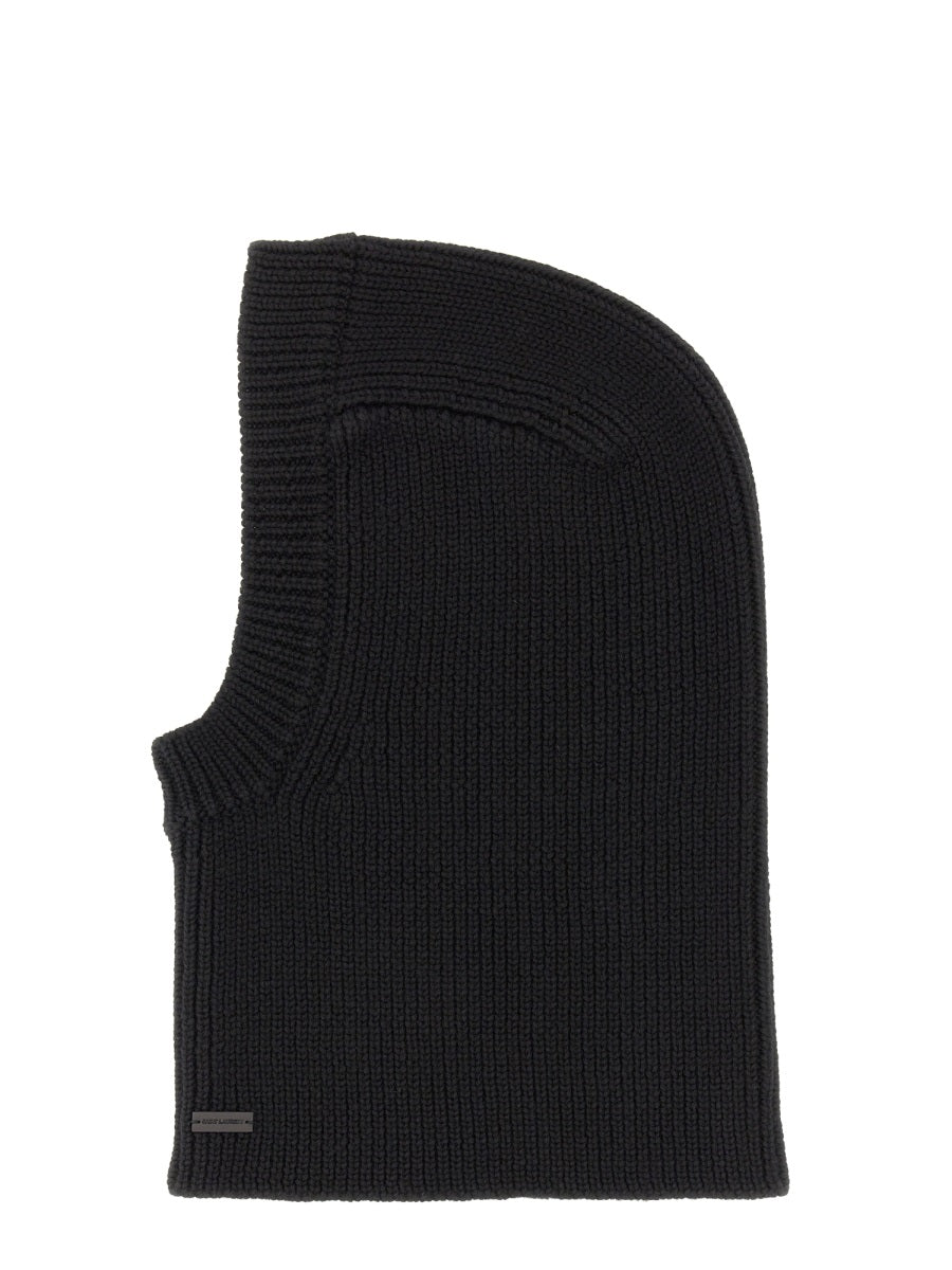 SAINT LAURENT Large Ribbed Balaclava