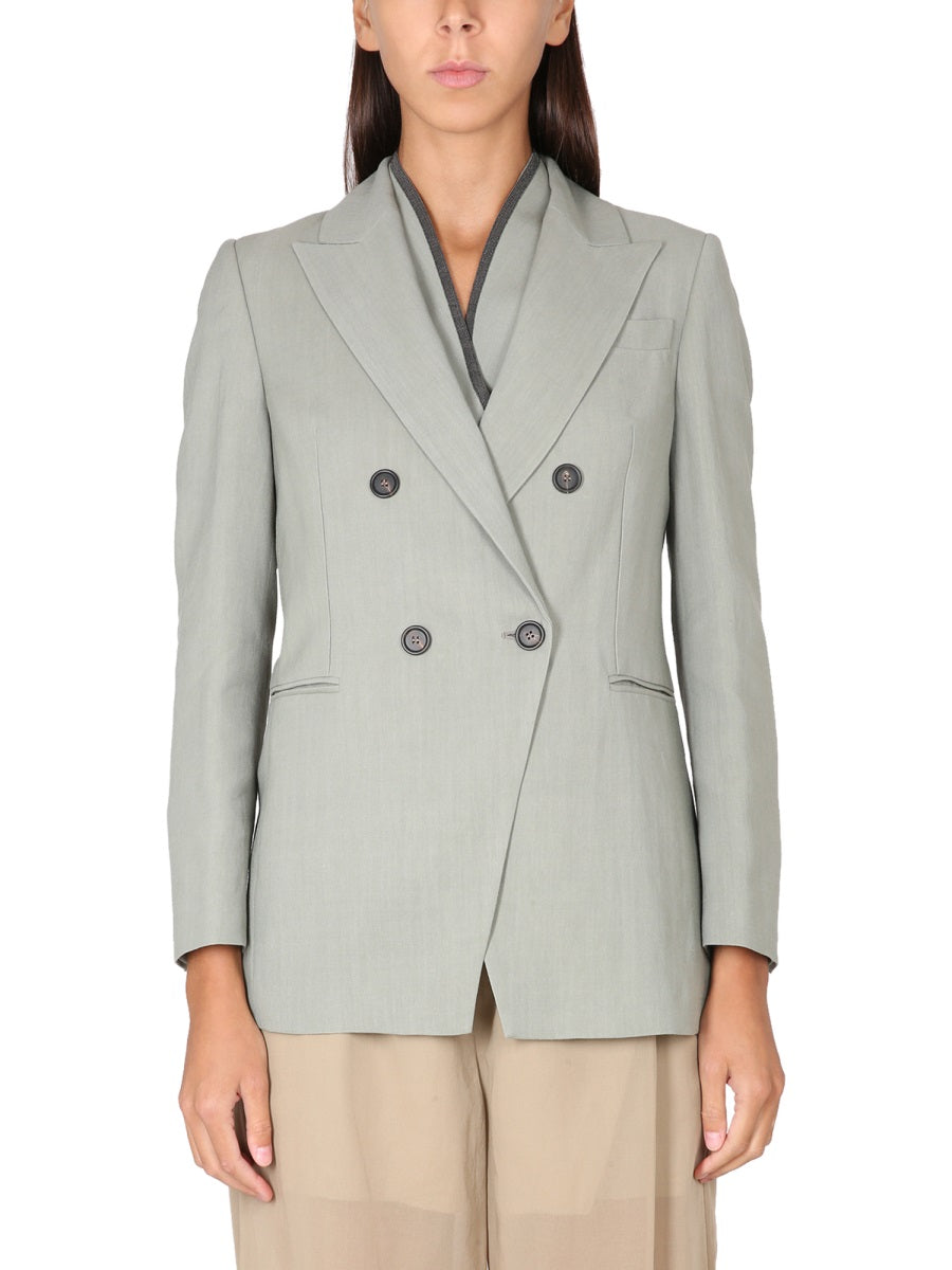 BRUNELLO CUCINELLI Fluid Twill Jacket - Women's L