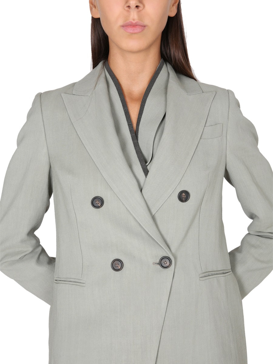 BRUNELLO CUCINELLI Fluid Twill Jacket - Women's L