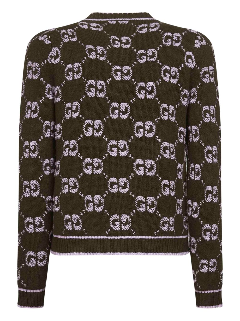 GUCCI Jacquard Bouclé Wool Cardigan - Regular Fit