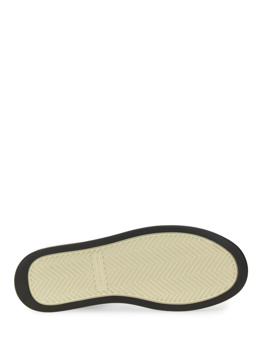 SAINT LAURENT Leather Coffee Sandals for Women