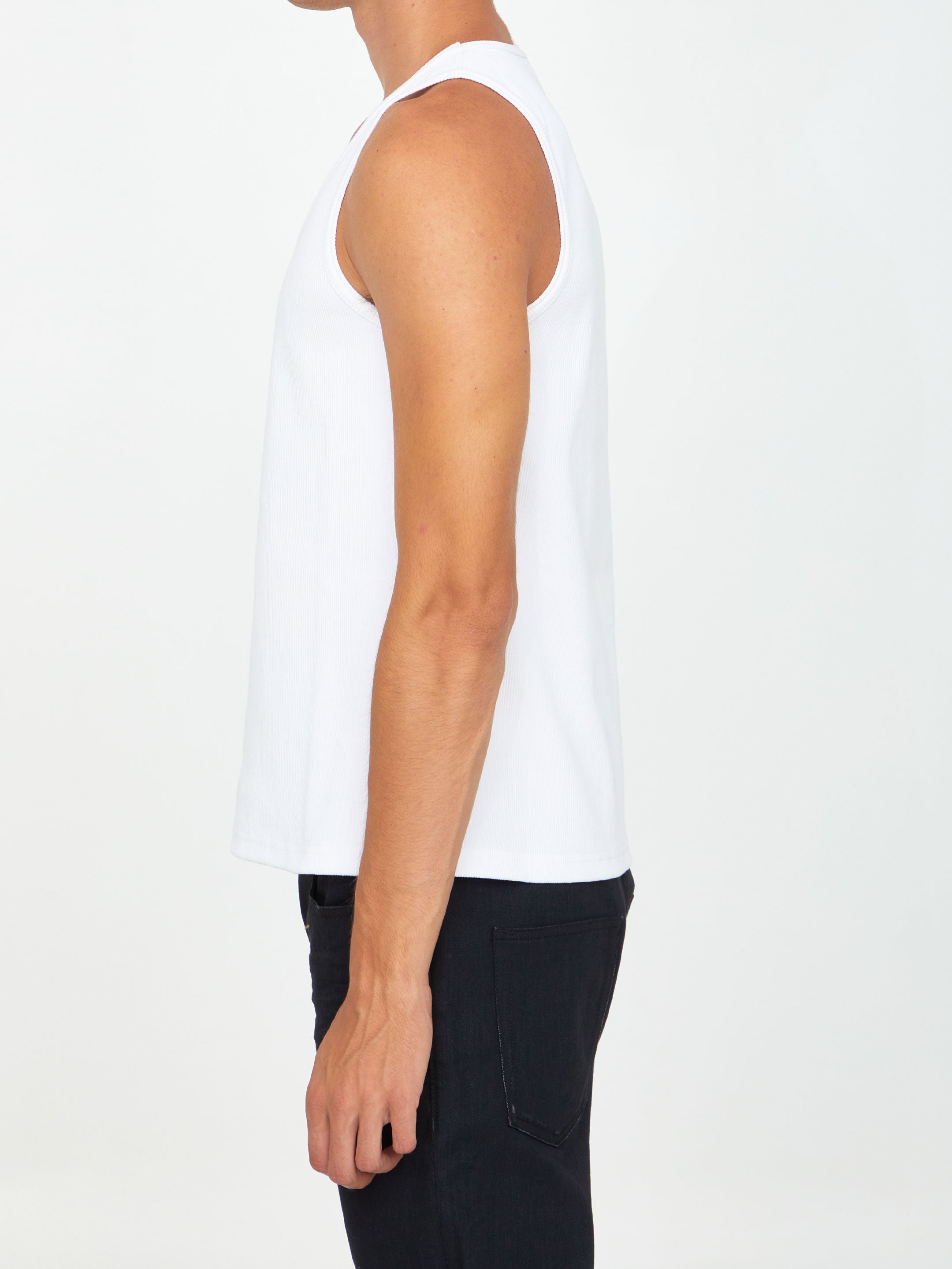 BOTTEGA VENETA Stretch Cotton Tank Top for Men - SS25 Collection