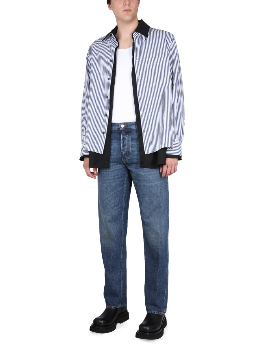 BOTTEGA VENETA Dry Cotton Round Neck Top - Regular Fit