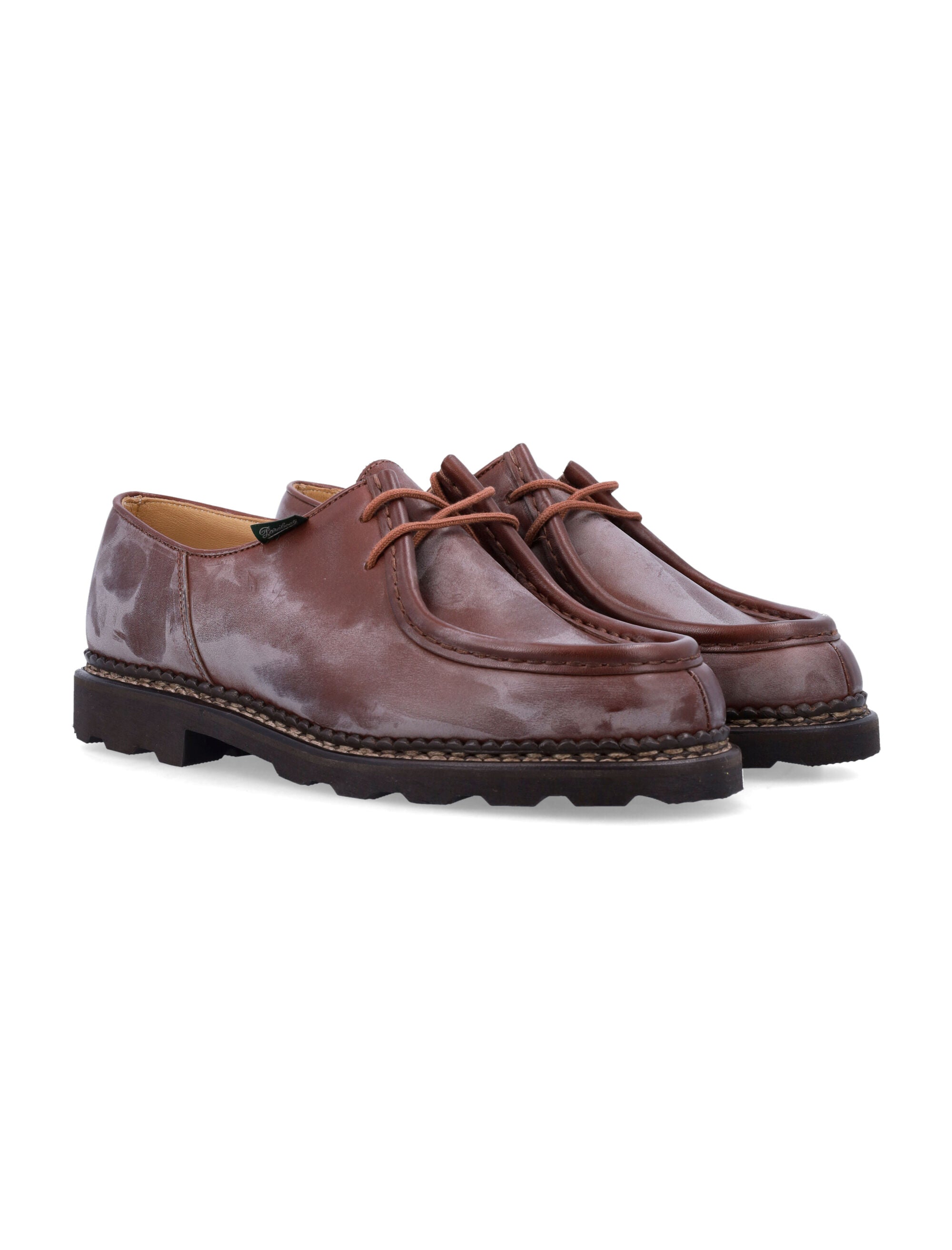 PARABOOT Men's Classic Lace-Up Derby Dress Shoes