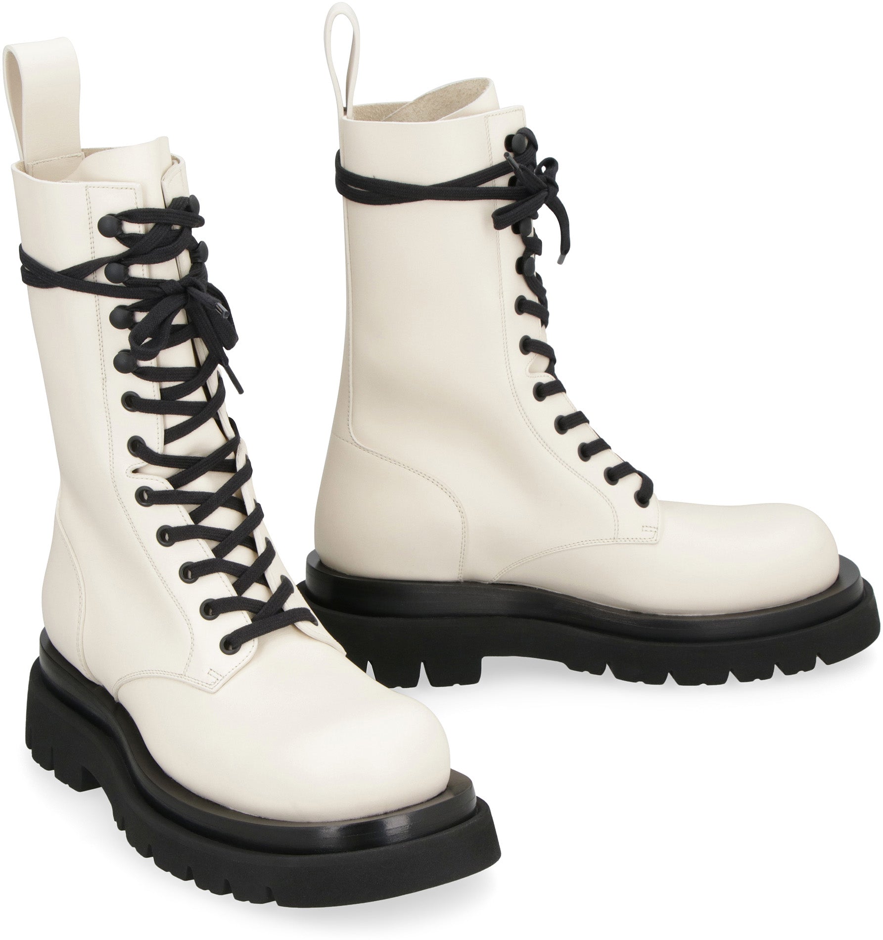 BOTTEGA VENETA Lug Lace-Up Ankle Boots for Women