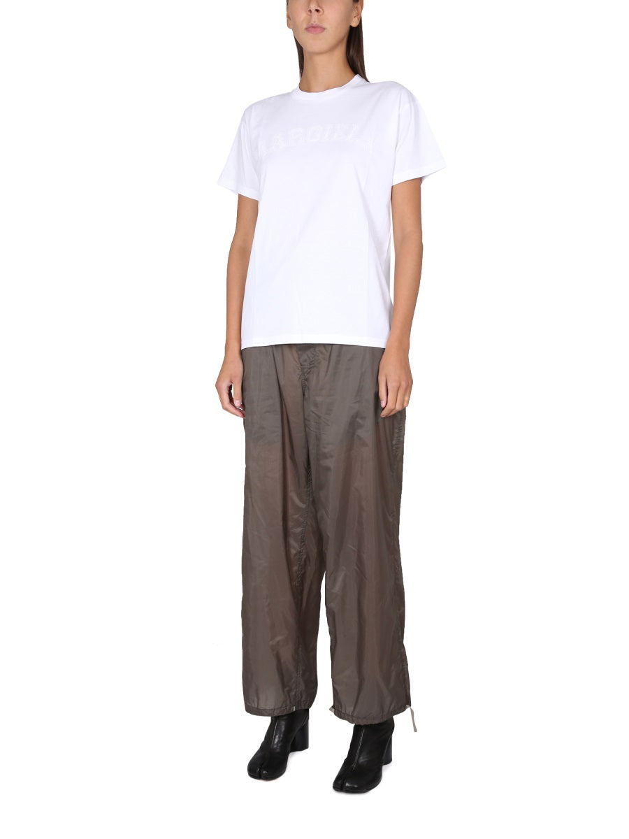 MAISON MARGIELA Crawling Logo Print Crewneck T-Shirt - Women's