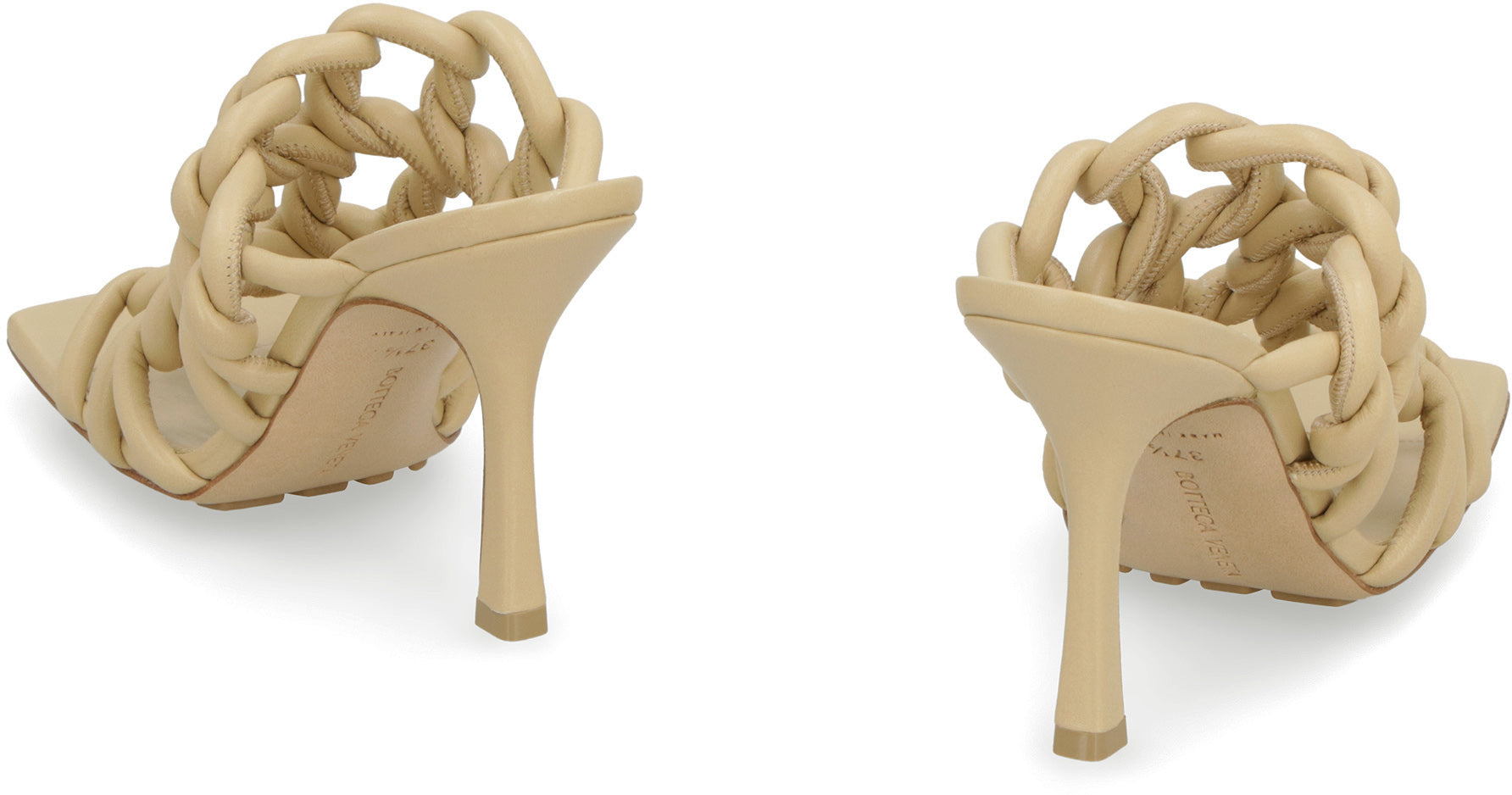 BOTTEGA VENETA Twisted Tubular Stiletto Sandals