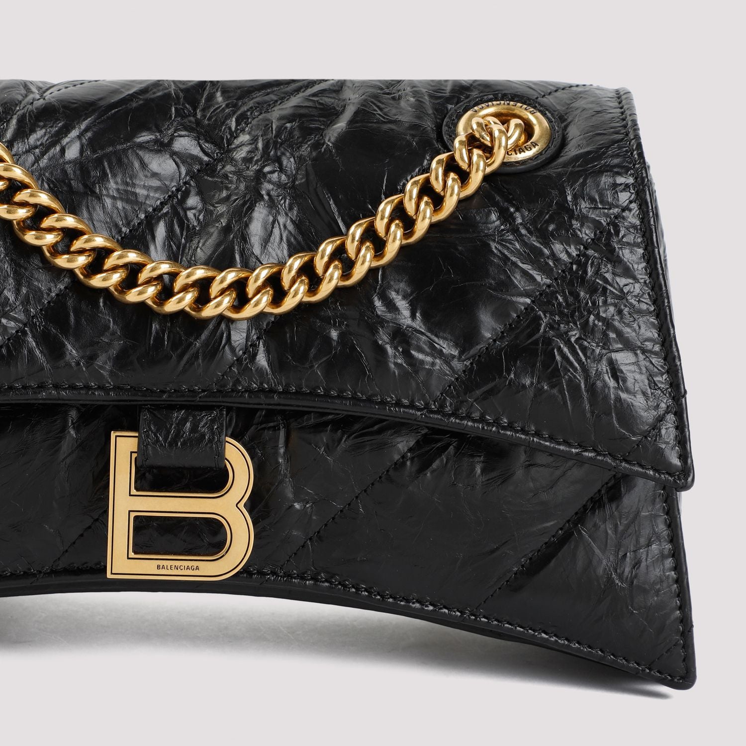 BALENCIAGA Crush Chain S Mini Crossbody Bag