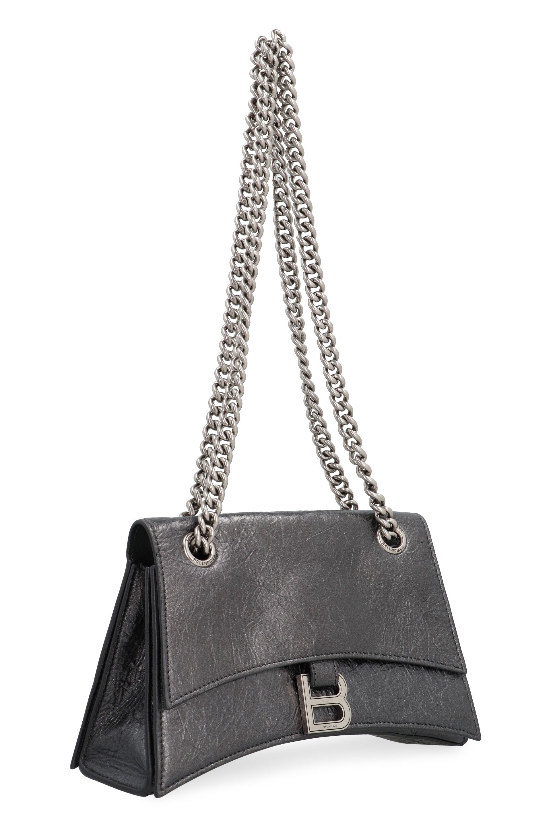 BALENCIAGA Mini Crush Shoulder Handbag 25cm