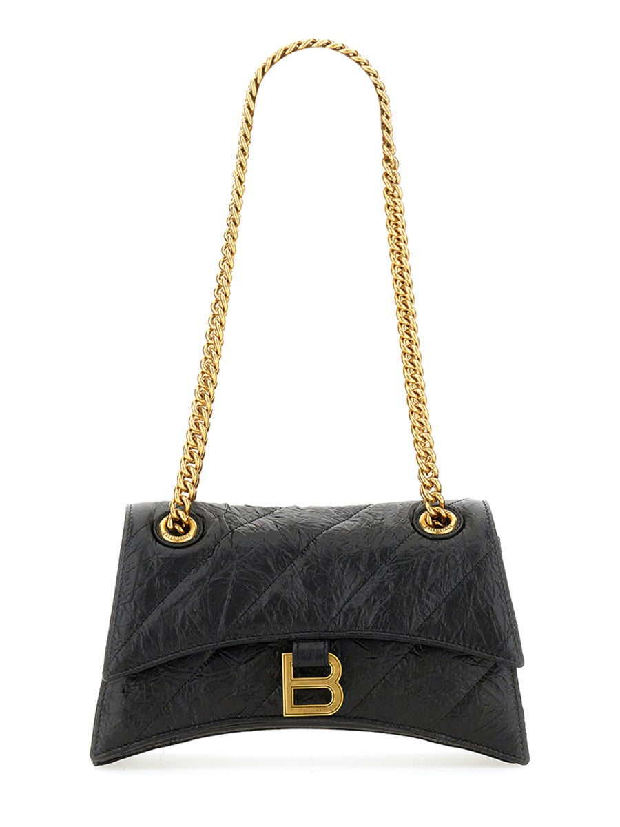BALENCIAGA Mini Leather Crush Handbag
