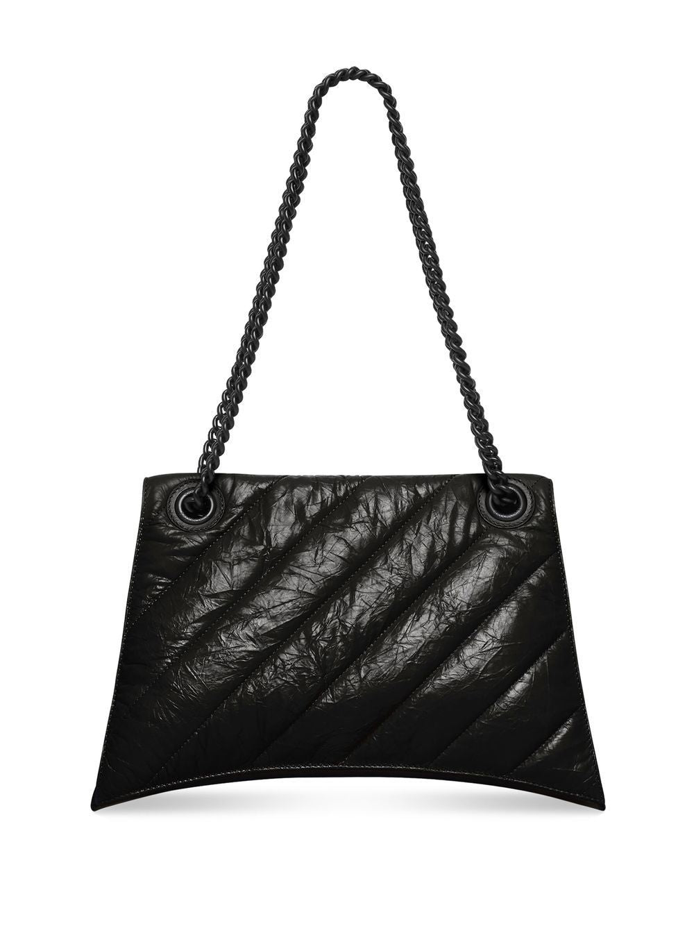 BALENCIAGA Leather Crush M Shoulder Handbag