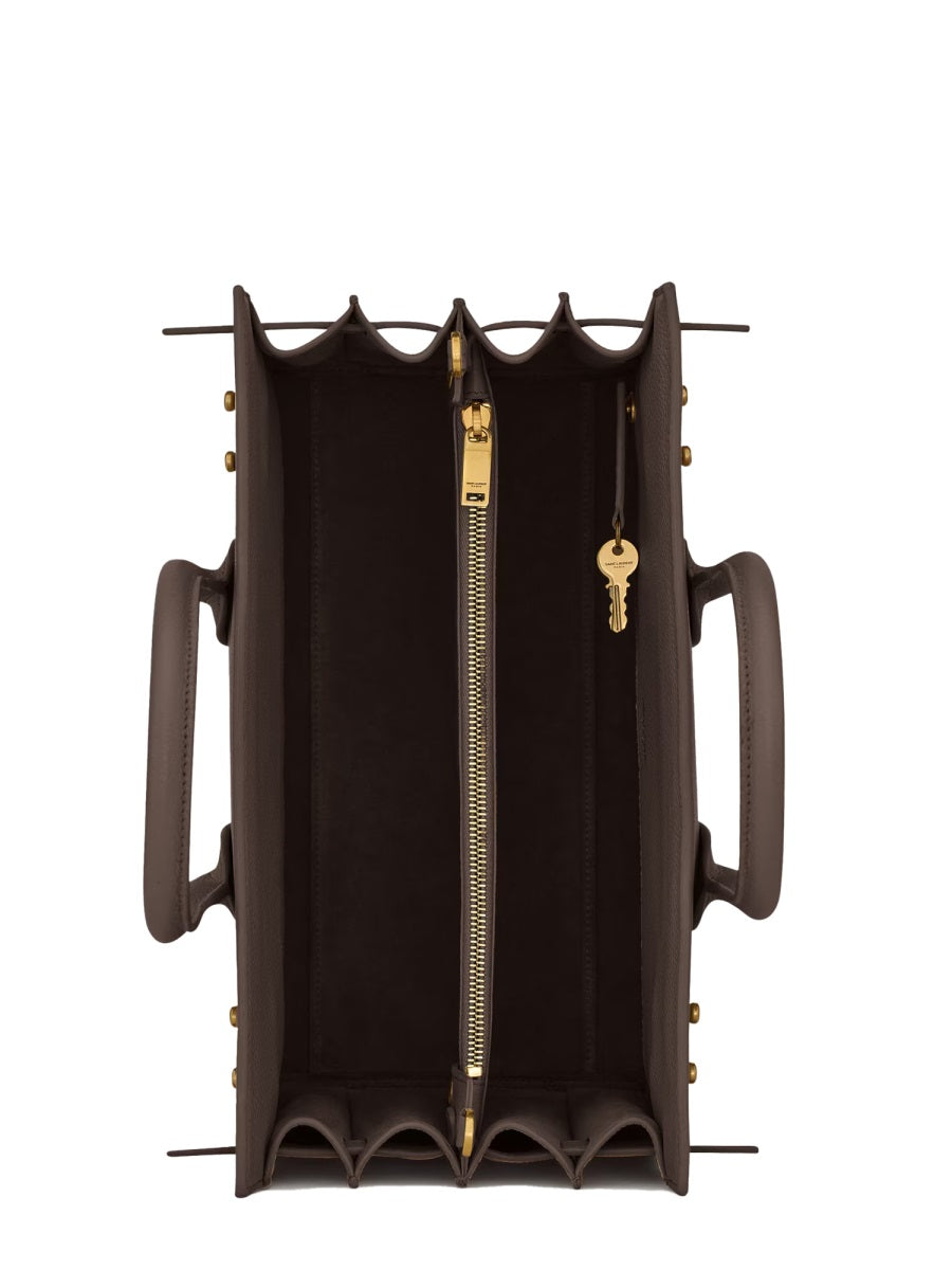 SAINT LAURENT Mini Handbag with Distinctive Leather Finish