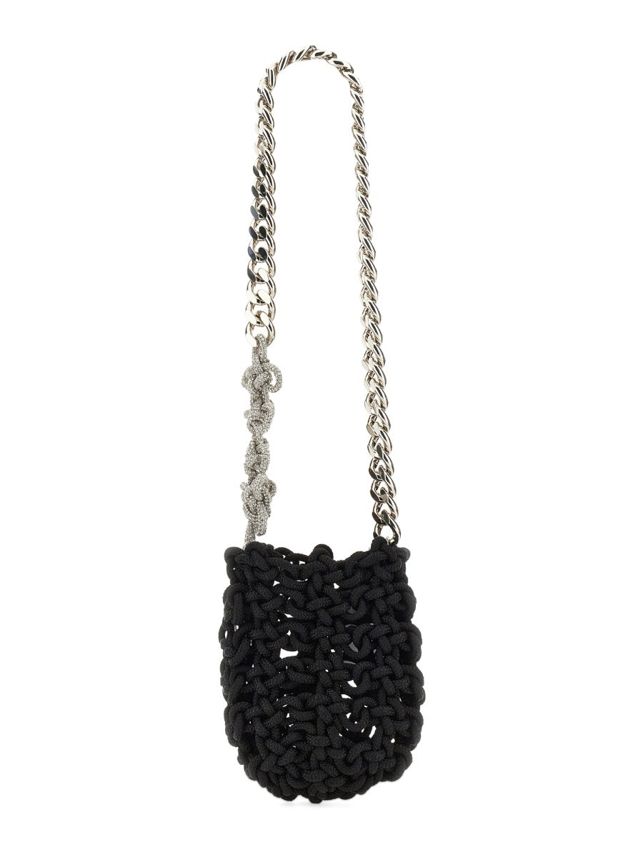 KARA Knot Shoulder Mini Handbag