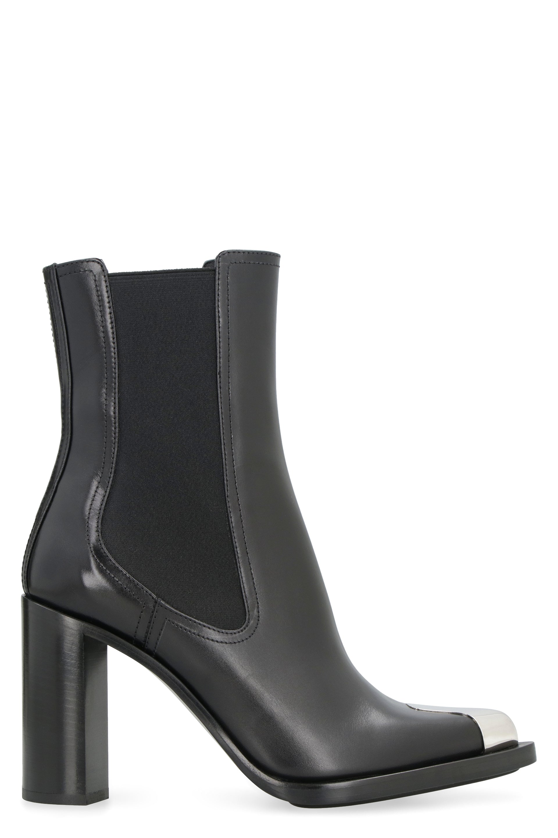 ALEXANDER MCQUEEN Punk Leather Chelsea Boots
