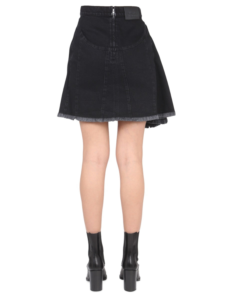 ALEXANDER MCQUEEN Asymmetrical Mini Skirt for Women