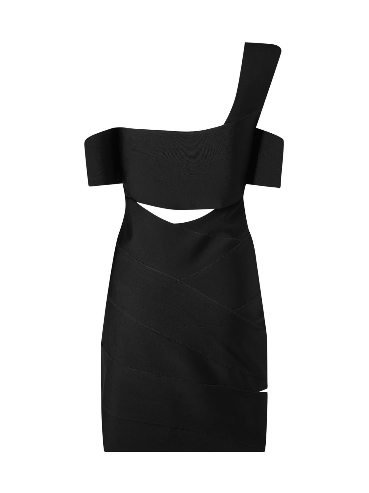 ALEXANDER MCQUEEN One-Shoulder Cut-Out Mini Dress
