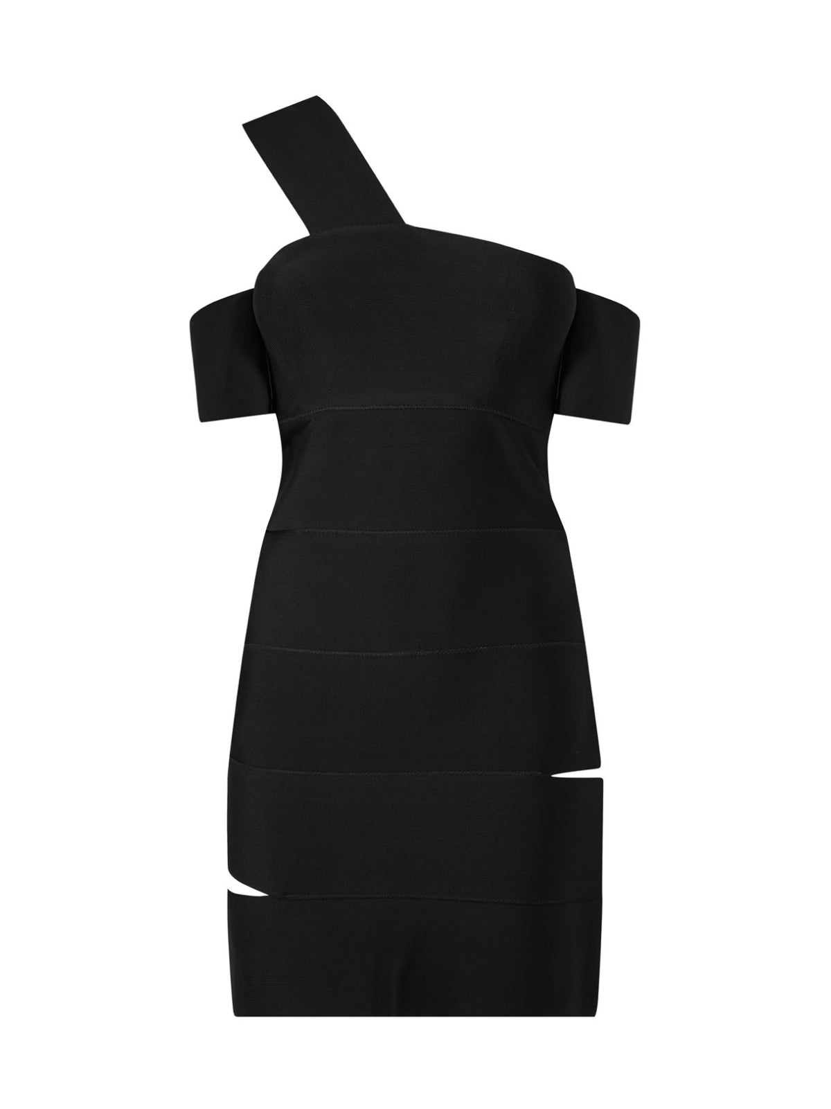 ALEXANDER MCQUEEN One-Shoulder Cut-Out Mini Dress